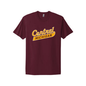 Central Michigan Next Level Premium Fitted Short Sleeve Unisex-Maroon