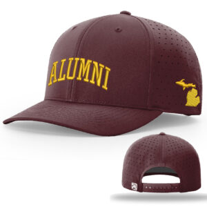 Central Michigan Richardson Laser Perforated Snapback Cap-Maroon