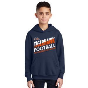 04. Colfax-Mingo Football YOUTH Core Fleece Hooded Sweatshirt – Navy