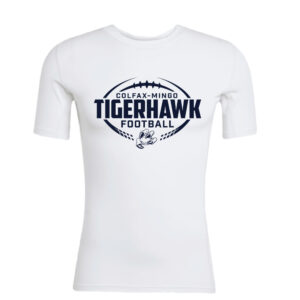 07. Colfax-Mingo Football Adidas Compression Short Sleeve Tee – White