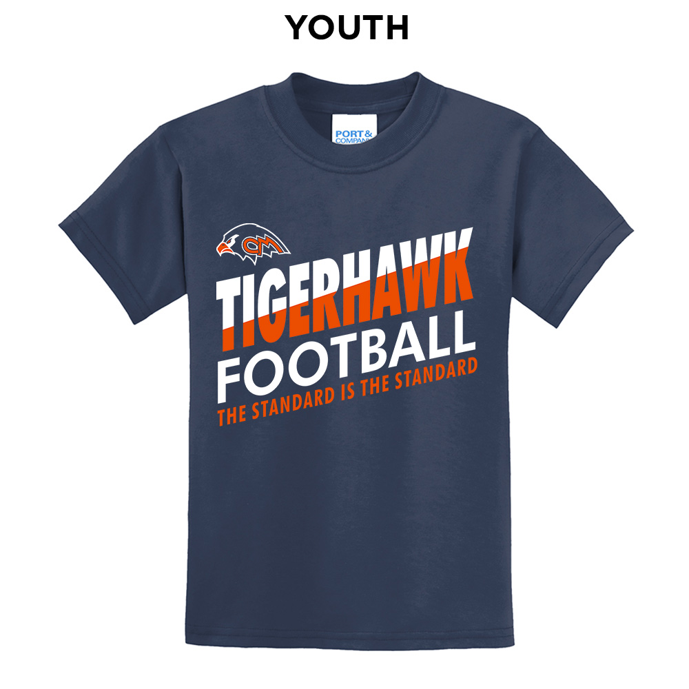 30. Colfax-Mingo Football YOUTH Unisex Short Sleeve Tee - Navy