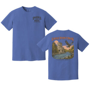 Eagle Point Comfort Colors Pigment Dyed Short Sleeve Shirt Unisex-Flo Blue
