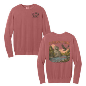 Eagle Point Comfort Colors Lightweight Crewneck Sweatshirt Unisex-Crimson