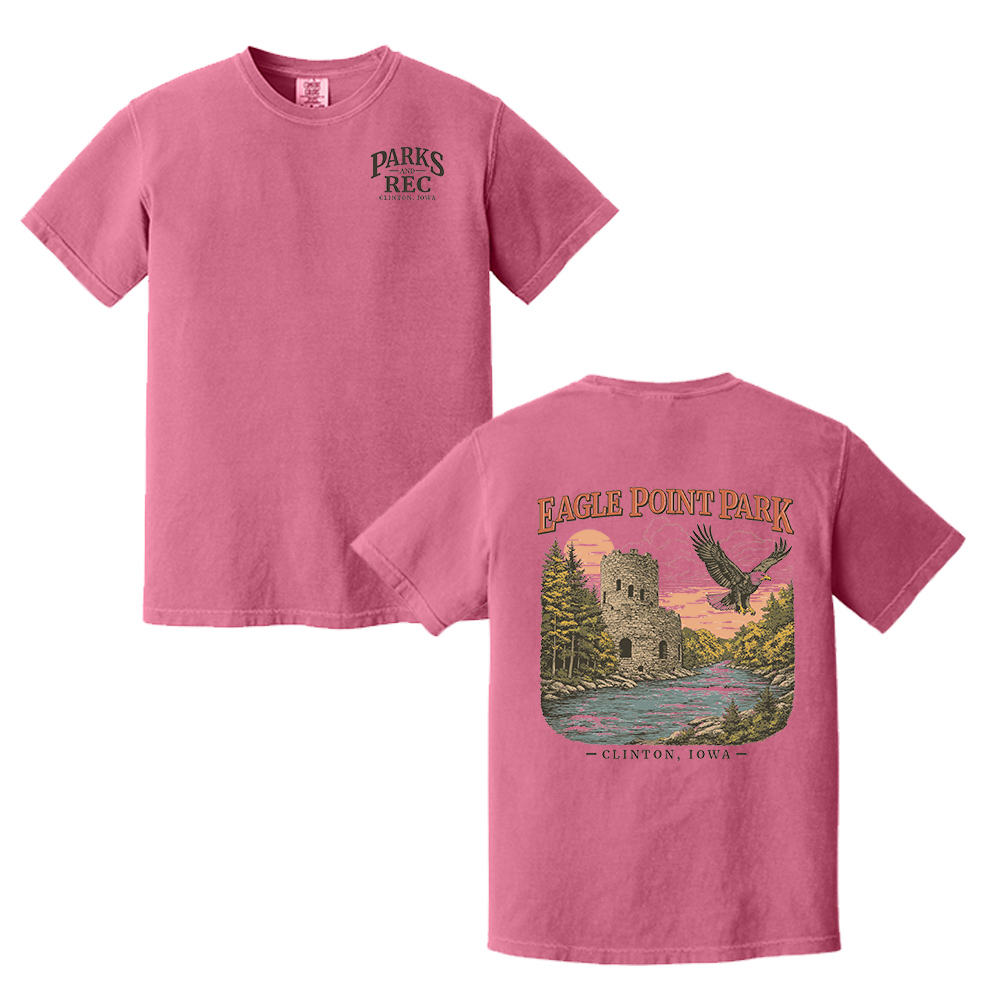 Eagle Point Comfort Colors Pigment Dyed Short Sleeve Shirt Unisex-Crunchberry