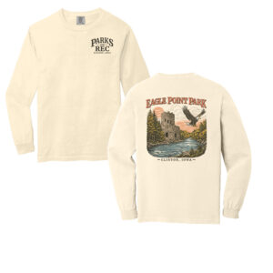 Eagle Point Unisex Comfort Colors Heavyweight Ring Spun Long Sleeve Tee-Ivory