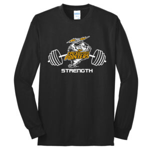 CPU Strength Conditioning Unisex Cotton Long Sleeve Tee-Black