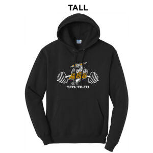 CPU Strength Conditioning Tall Fleece Hooded Sweatshirt-Black