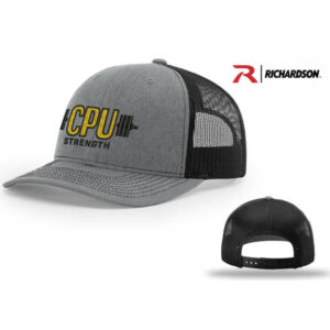 CPU Strength Conditioning Richardson Pro Crown Mesh Back Adjustable back cap Split-heather Grey/black