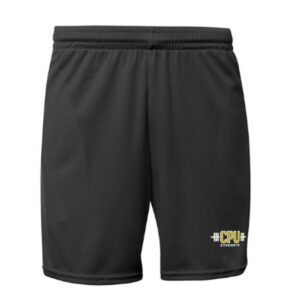 CPU Strength Conditioning A4 7″ Flatback Mesh shorts with side pockets Men-Black