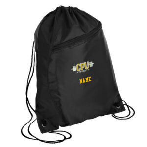 CPU Strength Conditioning Port Authority Colorblock Cinch Pack-Black/Black