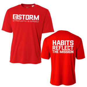 Storm Strength Adult Cooling Performance Tshirt-Scarlet