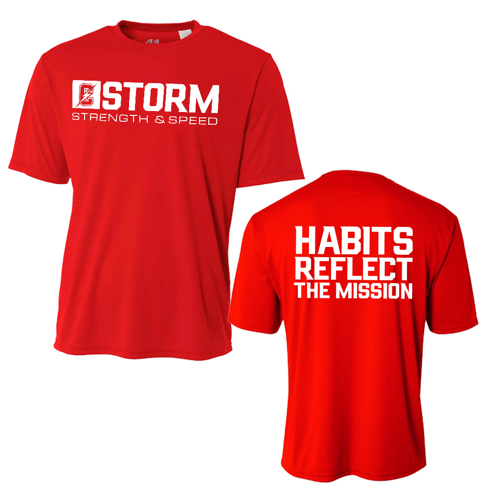 Storm Strength Adult Cooling Performance Tshirt-Scarlet