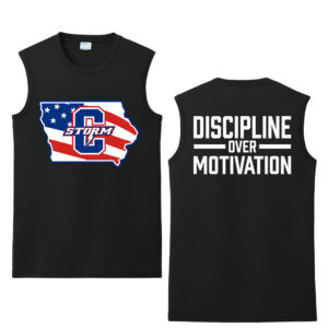 Storm Strength Men Performance Sleeveless Tee-Black