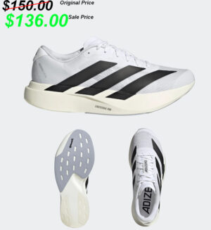 Storm Strength Adidas Adizero Evo SL Shoes-White