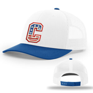 Storm Strength Richardson Pro Mesh Adjustable Trucker Cap Combination-White/Royal