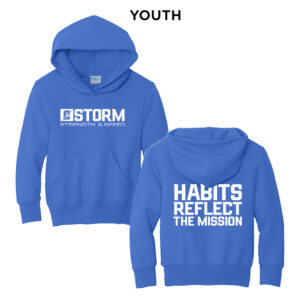 Storm Strength Youth Hooded Sweatshirt-Royal
