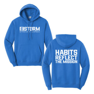 Storm Strength Unisex Classic Core weight Cozy Pullover Hooded Sweatshirt-Royal