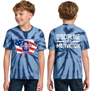 Storm Strength YOUTH Essential Tie-Dye Tee-Navy