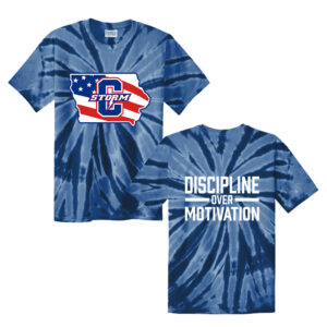 Storm Strength Unisex Essential Tie-Dye Tee-Navy