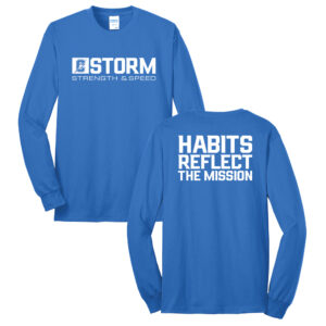 Storm Strength Unisex Cotton Long Sleeve Tee-Royal
