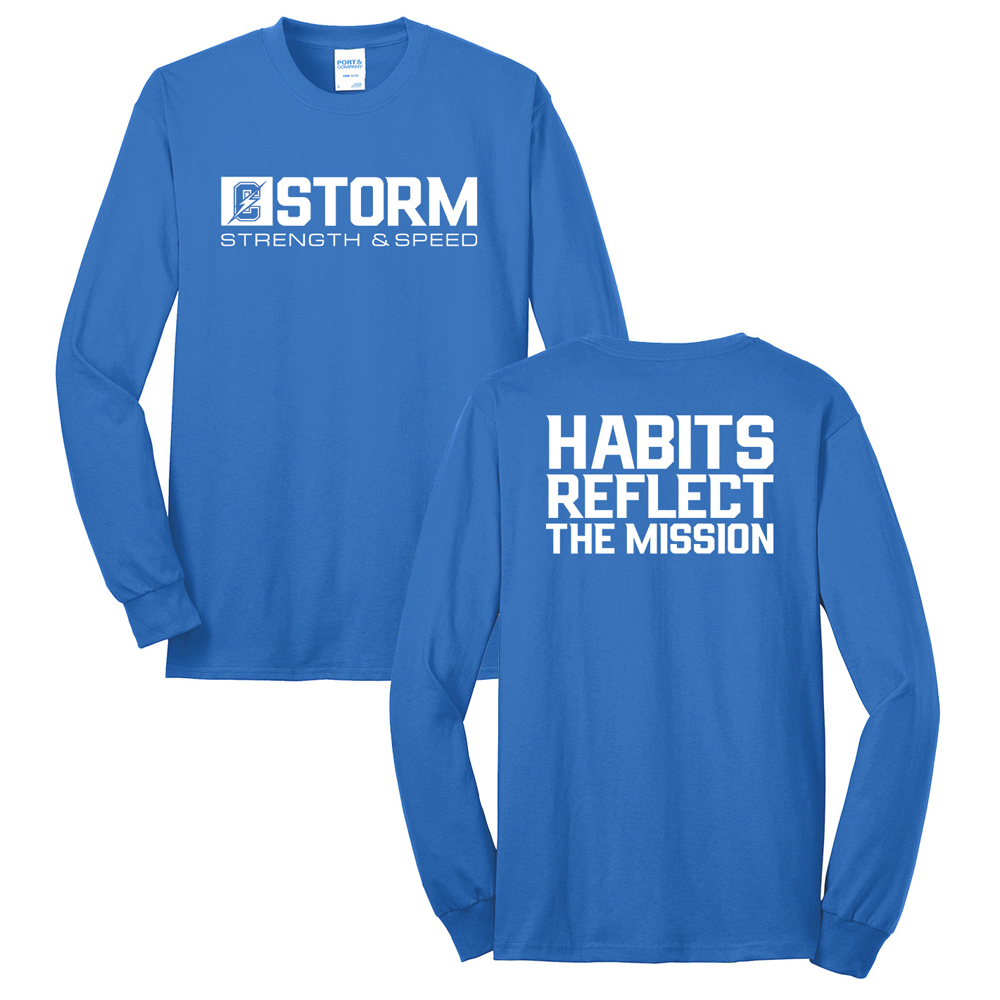 Storm Strength Unisex Cotton Long Sleeve Tee-Royal