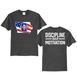 Storm Strength Unisex Short Sleeve Tee-Dark Heather Grey