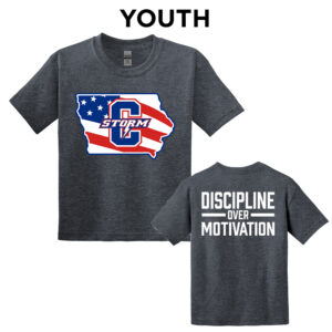 Storm Strength Youth Short Sleeve Tee-Dark Heather