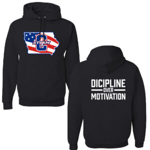 Storm Strength Unisex Fleece Hooded Sweatshirt-Black Heather