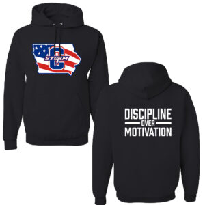 Storm Strength Unisex Fleece Hooded Sweatshirt-Black Heather