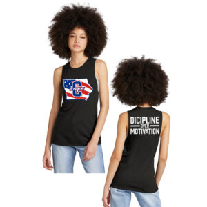 Storm Strength District Women Perfect Triblend Muscle Tank-Black