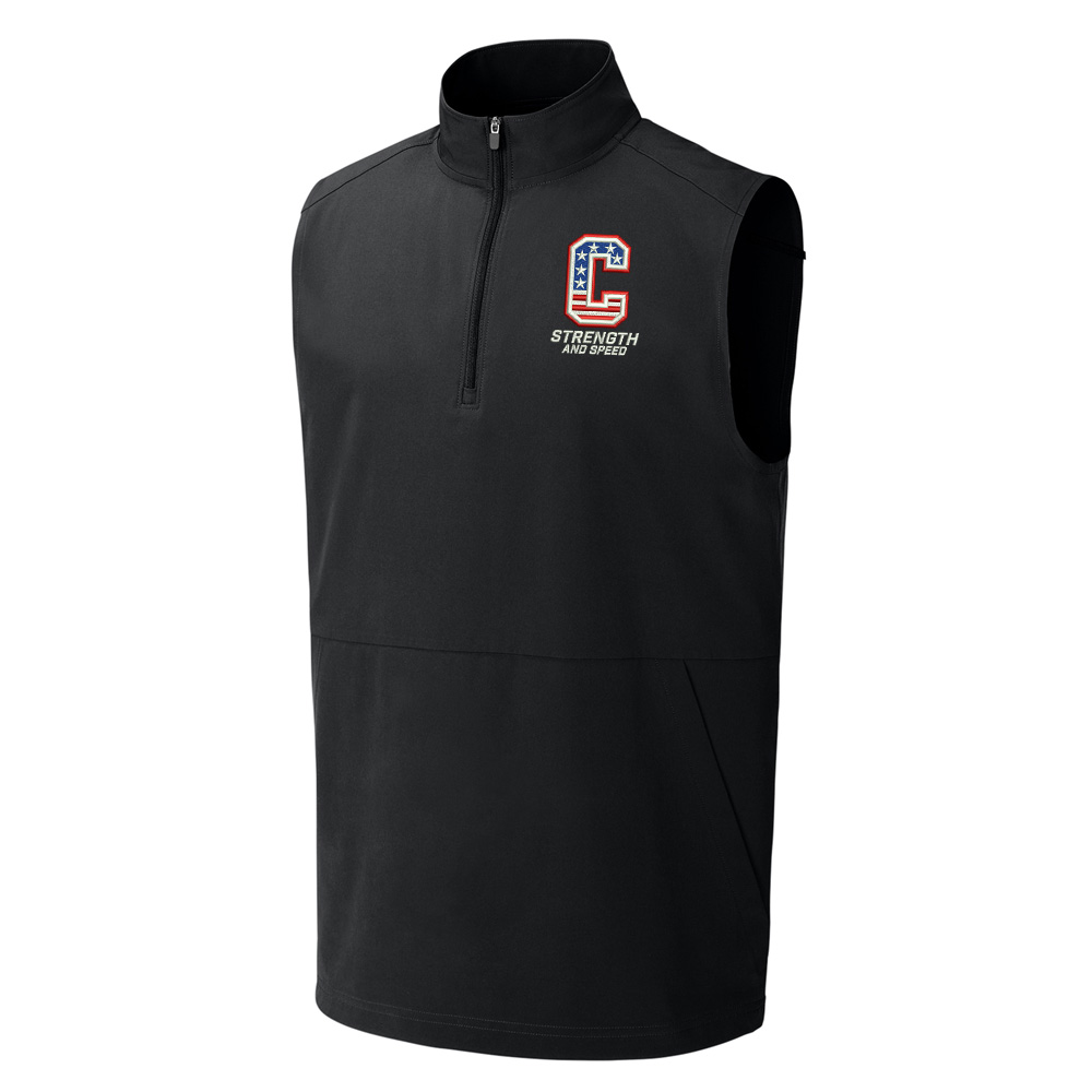 Storm Strength Sport-Tek Repeat 1/2-Zip Vest Men-Black