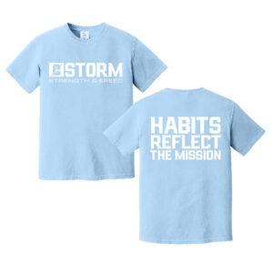 Storm Strength Comfort Colors Pigment Dyed Short Sleeve Shirt Unisex-Hydrangea