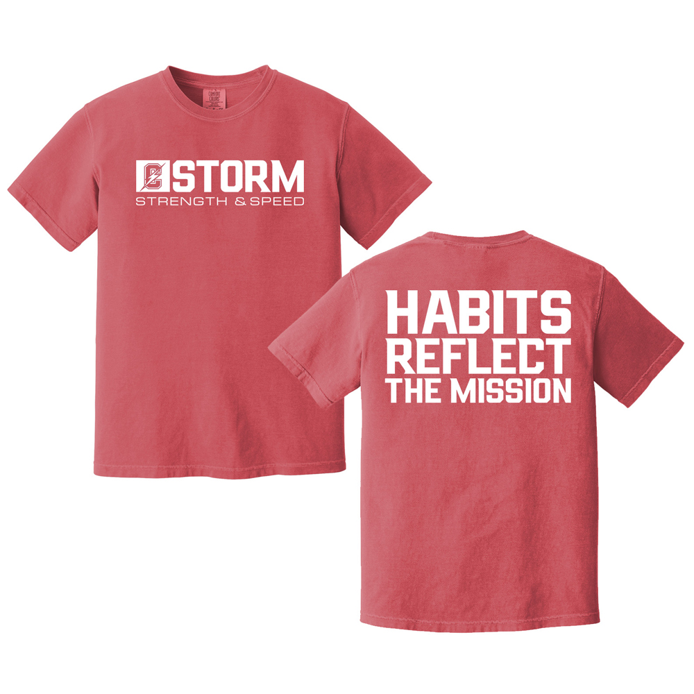 Storm Strength Comfort Colors Pigment Dyed Short Sleeve Shirt Unisex- Crimson