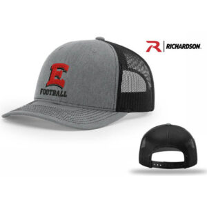 DM East Football Richardson Pro Mesh Adjustable Trucker Cap Split-Heather Grey/Black