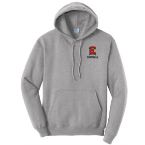 DM East Football Unisex Fleece Hooded Sweatshirt-Athletic Heather