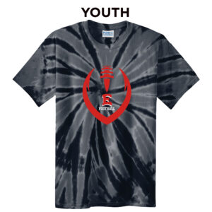 DM East Football YOUTH Essential Tie-Dye Tee-Black