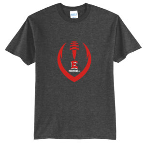 DM East Football Unisex Short Sleeve Tee-Dark Heather Grey