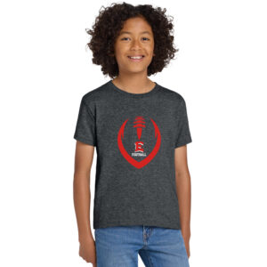 DM East Football Youth Short Sleeve Tee-Dark Heather
