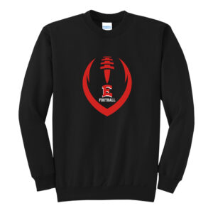 DM East Football Unisex Core Fleece Crewneck Sweatshirt-Black