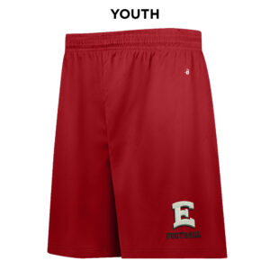 DM East Football Badger B-Core YOUTH 6 Inch Short-Red