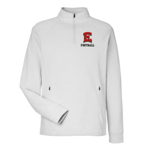 DM East Football North End Men’s Rhythm Waffle Quarter-Zip Pullover-Platinum