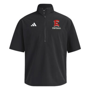 DM East Football Adidas 1/4 Zip woven short sleeve Training Jacket – Black