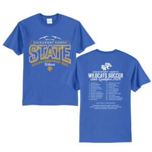 DN State Soccer Unisex Short Sleeve Tee-Royal