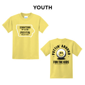 DT Pub PV Golf Outing Youth Short Sleeve Tee-Yellow