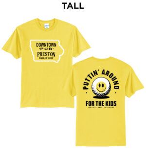 DT Pub PV Golf Outing Tall Short Sleeve Tee-Yellow