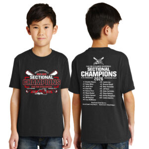 Fulton BB Sectional Champs Youth Short Sleeve Tee-Black