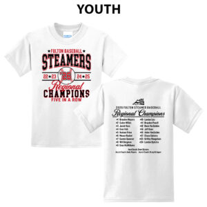 Fulton Regional Champ Youth Short Sleeve Tee-White