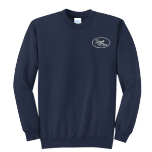 Garnett Place Unisex Fleece Crewneck Sweatshirt-Navy