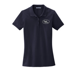 Garnett Place Port Authority Ladies EZCotton polo shirt-Navy