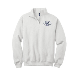 Garnett Place Jerzees Unisex NuBlend 1/4 Zip Cadet Collar Sweatshirt-Ash
